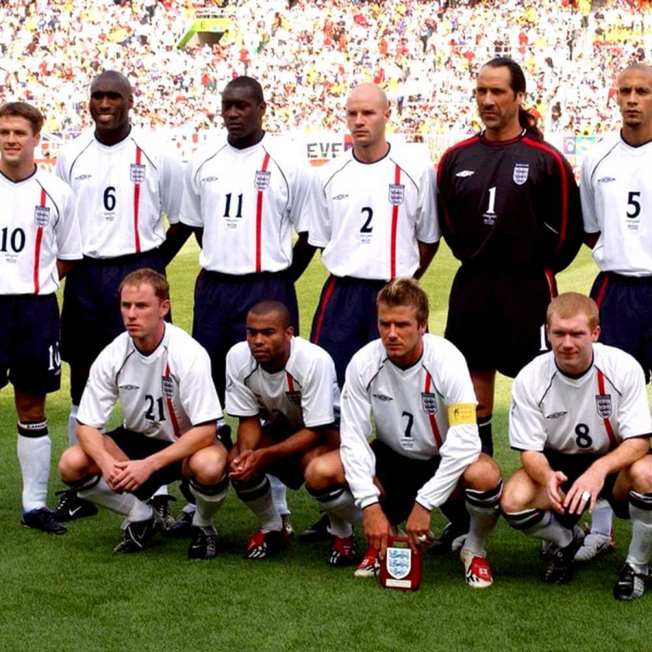 England 2002 retro football shirt